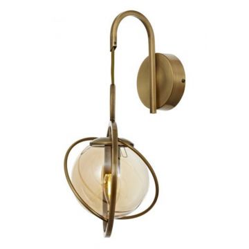 Aplica de perete, AP-1850-1E, Avonni, 22 x 24 x 42 cm, 1 x E14, 40W, aramiu antic