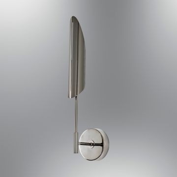 Aplica de perete, L1196 - Platinum, Lightric, 15 x 11 x 51 cm, 1 x GU10, 5W, platina