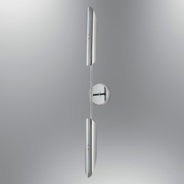 Aplica de perete, L1197 - Chrome, Lightric, 90 x 11 x 15 cm, 2 x GU10, 5W, crom