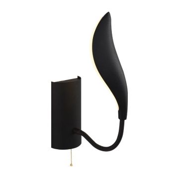 Aplica de perete, L1328 - Black, Lightric, 13 x 8 x 17 cm, LED, 8W, negru