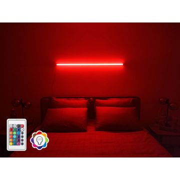 Aplica de perete, Curlux, 395NGR1109, Corp din aluminiu, 120 cm, Invelis electrostatic, Multicolor