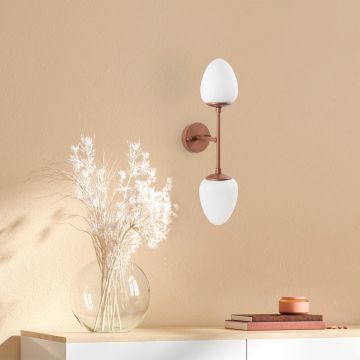 Aplica de perete, Fulgor, 942FLG1266, Metal, Cupru