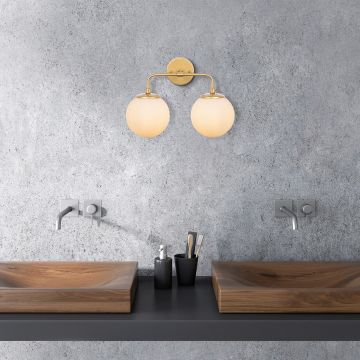 Aplica de perete, Fulgor, 942FLG2174, Metal, Auriu