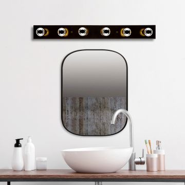 Aplica de perete, Fulgor, 942FLG2184, Metal, Negru