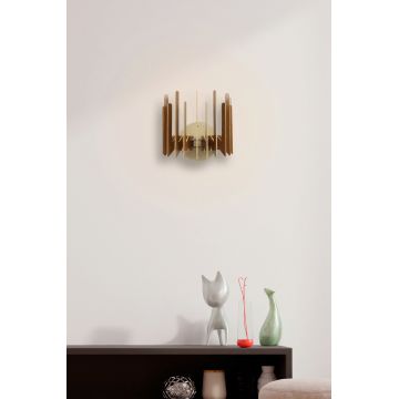 Aplica de perete, FullHouse, 390FLH2109, MDF  , Maro
