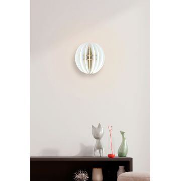 Aplica de perete, FullHouse, 390FLH2113, Half Sphere Sconce  , Alb