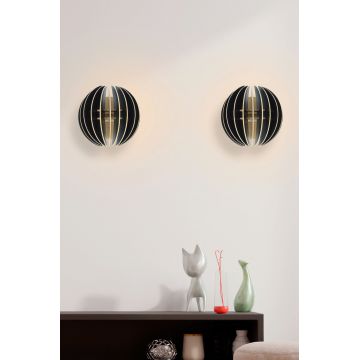 Aplica de perete, FullHouse, 390FLH2118, Half Sphere Sconce  , Negru