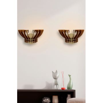 Aplica de perete, FullHouse, 390FLH2122, MDF  , Maro