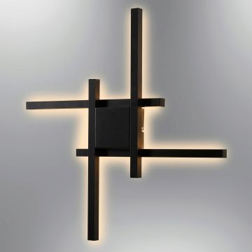 Aplica de perete, Opviq, 414LRC1254, Negru