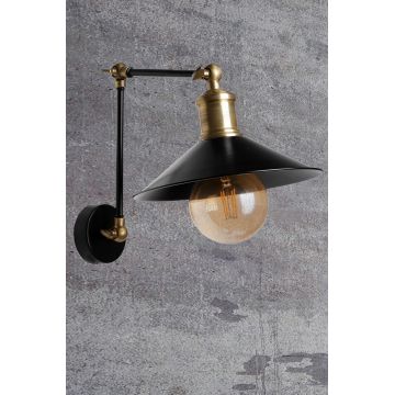 Aplica de perete, Luin, 534LUN3830, Metal, Negru