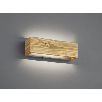 Aplica de perete Brad, TRIO, 37x11 cm, 13W, 1x SMD LED, lemn, natur