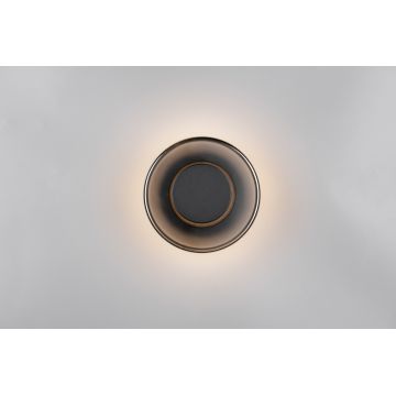 Aplica de perete Celeste, TRIO, 22x11.5 cm, 10W, 1x SMD LED, metal, negru/gri