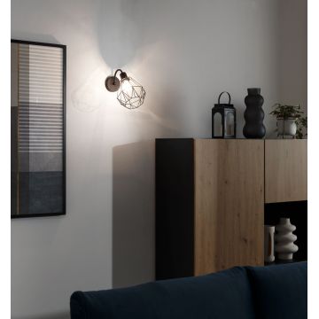 Aplica de perete ELTAP, Bendinni, 19x30x26 cm, 1xE27, 15W, otel, negru