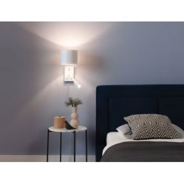 Aplica de perete ELTAP, LA-VES-SC2-W, Vespillo, 26x18x38 cm, 1xE27, 1xG9, 15W/8W, otel/PVC, alb