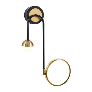 Aplica de perete, Opviq, 414LRC1134, Negru