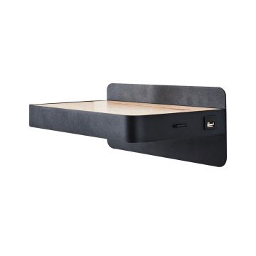 Aplica de perete, Opviq, 414LRC1179, Negru