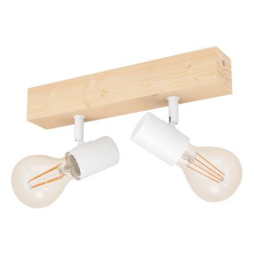 Plafonieră albă/în culoare naturală 5x30 cm TOWNSHEND 3 – EGLO