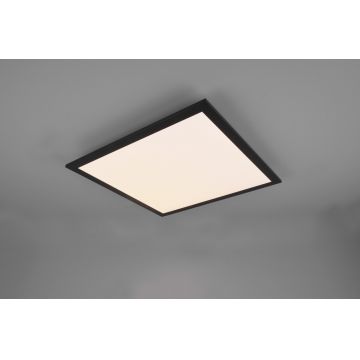 Plafoniera Alpha, RL, 45x45x5 cm, 18W, 1x SMD LED, metal, negru mat