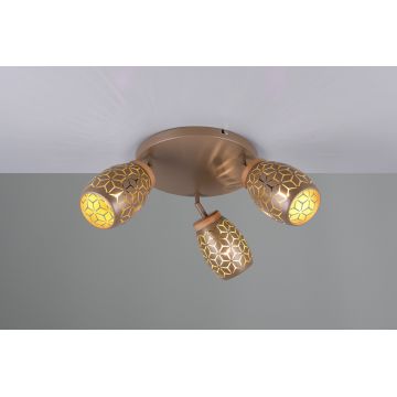 Plafoniera Bidar, RL, 58x27 cm, 10W, 3x E14, metal, aramiu