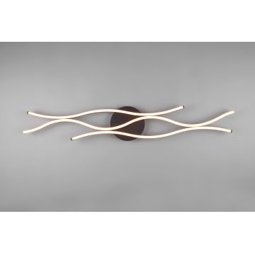 Plafoniera Blaze, TRIO, 107.5x18x7 cm, 35W, 1x SMD LED, metal, bronz/negru