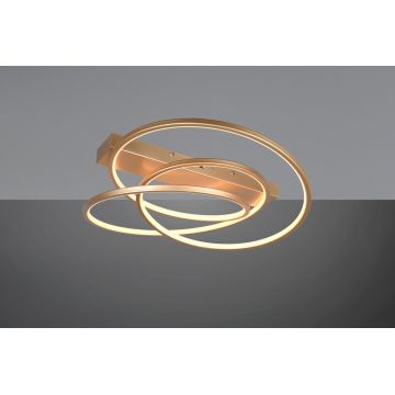 Plafoniera Darvin, TRIO, 64x49x16 cm, 34W, 1x SMD, metal, auriu