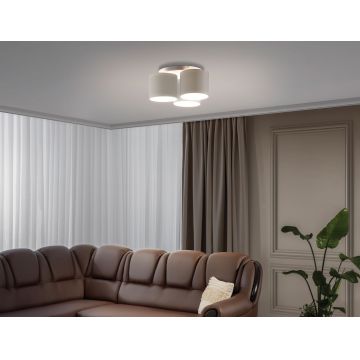 Plafoniera ELTAP, Vespillo, 45x18 cm, 3xE27, 15W, otel/PVC, alb