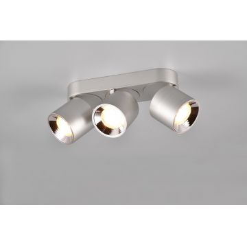 Plafoniera Guayana, TRIO, 27.3x8.7x12 cm, 10W, 3x GU10, metal, nichel mat