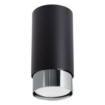 Plafonieră neagră/argintie Crown – Sollux