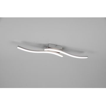 Plafoniera Route, RL, 56x9x7 cm, 5W, 2x SMD, metal, argintiu