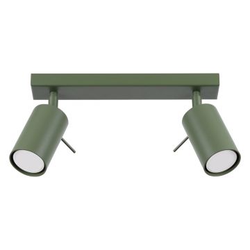Plafonieră verde 6x30 cm Etna – Nice Lamps Plafonieră verde 6x30 cm Etna – Nice Lamps