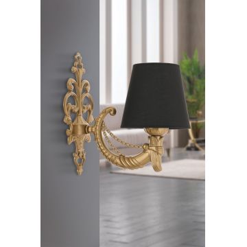 Aplica de perete, Opviq, 390FLH2341, Negru