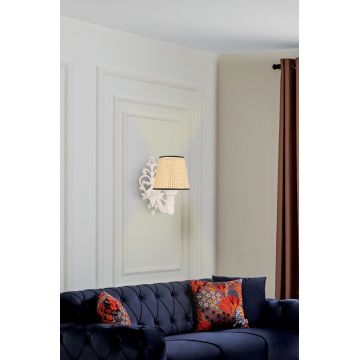 Aplica de perete, Opviq, 390FLH2345, Natural/Alb