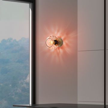 Aplica de perete, Opviq, 521SHN3697, Roz/Auriu