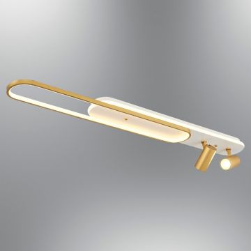 Aplica de perete, Opviq, 701CHD1561, Alb/Auriu