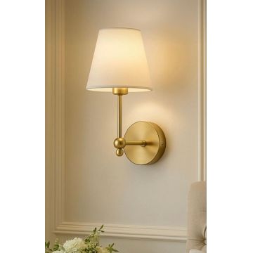 Aplica de perete, Opviq, 751ARL1149, Metal, Crem / Aur