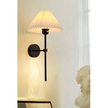 Aplica de perete, Opviq, 751ARL1152, Metal, Crem/Negru