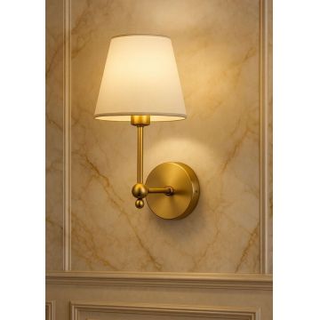 Aplica de perete, Opviq, 751ARL1153, Metal, Aur/Alb