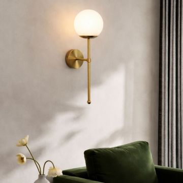 Aplica de perete, Opviq, 780SGN2717, Aur/Alb