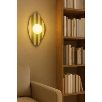 Aplica de perete, Opviq, 823OLY1143, Bej/Alb/Verde