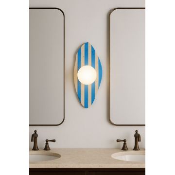 Aplica de perete, Opviq, 823OLY1165, Bej / Alb / Albastru