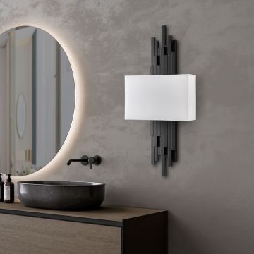 Aplica de perete, Opviq, 892OPV2406, Alb/Negru