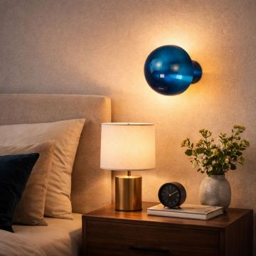 Aplica de perete, Opviq, 942FLG2226, Albastru