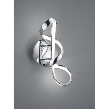 Aplica de perete Perugia, RL, 22x40 cm, 18W, 1x SMD, metal, argintiu