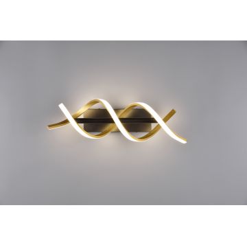 Aplica de perete Sequence, TRIO, 47x20.5x13.5 cm, 22W, 1x SMD, aluminiu, negru/bronz mat