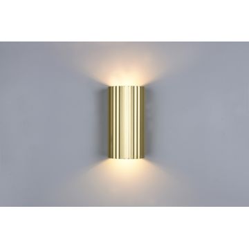 Aplica de perete Soka, TRIO, 9.5x8.5x18 cm, 10W, 2x GU10, metal, auriu