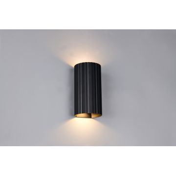 Aplica de perete Soka, TRIO, 9.5x8.5x18 cm, 10W, 2x GU10, metal, negru mat