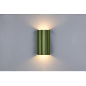 Aplica de perete Soka, TRIO, 9.5x8.5x18 cm, 10W, 2x GU10, metal, verde