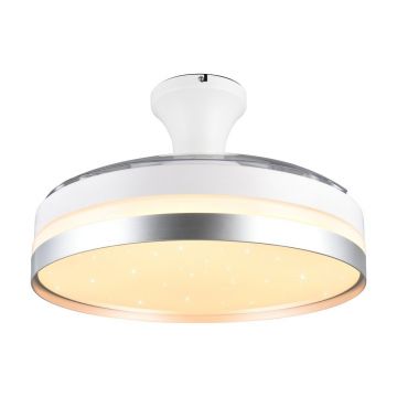 Plafonieră albă-argintie LED Lindberg – Trio