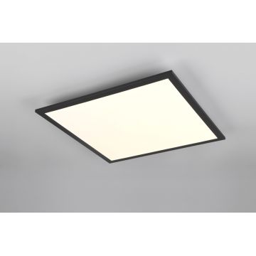 Plafoniera Beta, RL, 44.5x44.5x5 cm, 18W, 1x SMD, metal, negru mat/alb