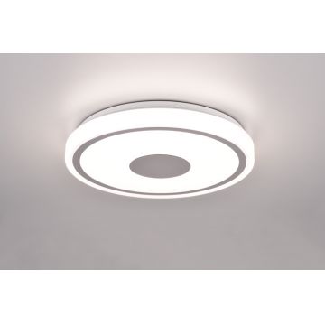 Plafoniera Bunda, RL, 33x5 cm, 16W, 1x SMD, plastic, argintiu